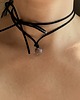 chokery Choker rzemien serduszko agat 1