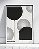 plakaty Plakat abstrakcyjny, abstrakcja, geometria - Balony B&W 1