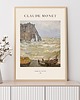 plakaty PLAKAT Monet, sztorm obraz, sztuka ścienna, pejzaż morski 5