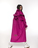płaszcze damskie Parka Longline Hoodie Oversize fuksja 1