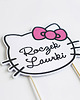 akcesoria dziecięce - różne Topper na tort urodziny roczek HELLO KITTY 3