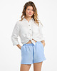 szorty damskie Lniane spodenki BLOOM blue sky 1