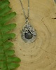 wisiory Wisiorek niebieski labradoryt wire wrapping 3