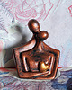 figurki i rzeźby Rzeźba z gipsu, Para Zakochanych, czerwona, wys. 11,5 cm 2