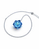 komplet biżuterii Błękitny Komplet Biżuterii "Aqua Bohemica Maxima" - Kolczyki i Naszyjnik 2