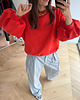 bluza bez kaptura damska Bluza Enjoyable energy 'red' orange 4