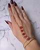 bransoletki ze szkła Bransoletka z pierścionkiem Glass Stones 2w1 5