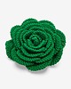 broszki Broszka róża XL - zielona 1