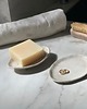 mydelniczki Ceramiczny Zestaw Łazienkowy z Owalną Mydelniczką Perłowa Biała 9