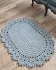 dywany Dywan owalny ze sznurka bawełnianego 70cmx100cm 1