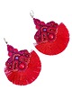 kolczyki soutache Czerwone Wachlarze kolczyki sutasz 2