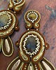 kolczyki soutache Kolczyki tygrysie oko sutasz 2