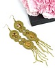 kolczyki soutache Złote kolczyki sutasz - kolekcja Glamour 1