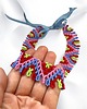 kolie Kolorowy naszyjnik z koralików handmade etno folk boho 1