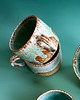 kubki Piękny  turkusowy ceramiczny ręcznie robiony kubek / filiżanka. Na prezent 6