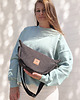 saszetka nerka Torebka crossbody z Czekoladowego Nubuku 1