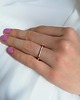 pierścionki zaręczynowe 2mm obrączka z diamentami w złocie 585 2