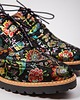 półbuty damskie SKÓRZANE PÓŁBUTY ZAPATO 258  CZARNE LIŚCIE 4