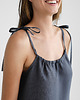 sukienki midi damskie Lniana Sukienka FLORA MIDI charcoal 1