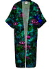 szlafroki damskie KIMONO turkus / szlafrok / kopertowa sukienka, autorski wzór 100% wiskoza 3