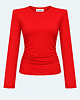 bluzki z długim rękawem damskie Longsleeve Close crew neck red poduchy 2