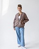 bluza bez kaptura damska Bomberka Sporty Chic Cappuccino 2