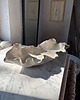 talerze, miski Ceramiczny Zestaw Patera Ostryga XXL Misa na Sałaty & 4 talerzyki Pearl White 3