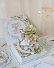 kartki scrapbooking Exploding box ślubny, kartka ślubna, pamiątka "White Roses 2" 2