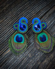 klipsy Peacock Eye-klipsy soutache 1