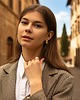 kolczyki pozłacane Satynowane kolczyki pozłacane Seta 3