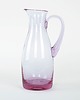 czajniki i dzbanki Dzbanek szklany różowy, włoski design, lata 70, produkcja: Włochy 1