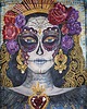 kurtki damskie Ręcznie malowana kurtka jeansowa CATRINA SANTA MUERTE 6