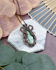 wisiory Miedziany wisiorek wire wrapping z szatukitem #527 3
