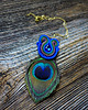 wisiory Peacock eye- wisior soutache z piórkiem 2