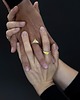 pierścionki srebrne ONE AMBER EDGE Classic / satin silver ring 2