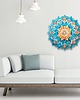 puzzle dla dzieci PUZZLE DREWNIANE NIEBIESKA MANDALA DUŻA 380 XXL 3