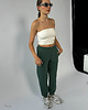 spodnie dresowe damskie Spodnie Vintage emerald 3