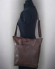 torby na ramię Shopper Bag, Boho. Duża skórzana torba na ramię, brązowa shopperka od UNIQUE 4