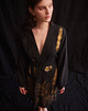 bluzki kimonowe damskie FERN GOLDEN BLACK - kimono ręcznie zdobione 3