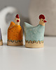 ozdoby wielkanocne Ceramiczne kurki wielkanocne, zestaw 3 szt. 5