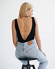 body damskie BODY TOP V NECK czarne 1