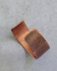 bransoletki - inne Bransoletka miedziana ze żłobieniami patynowana 17,7x2,6 cm 3