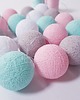dekoracje świetlne Lampki Cotton Balls 20 led miętowo-różowe, świecące kule na baterie 1
