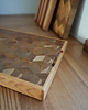 deski do krojenia i tace Drewniana deska do krojenia 40x27x4 cm (sztorcowa) 7