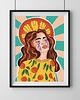 grafiki i ilustracje Plakat "Orange girl" 4