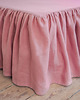 koce i narzuty Narzuta Z Falbaną  DUSTY PINK 1