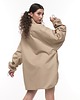 kurtki damskie Kurtka koszulowa mocca oversize 3