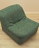 fotele Fotel zielony, włoski design, lata 70, produkcja: Włochy 7