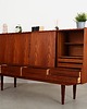 komody Highboard tekowy, duński design, lata 60, produkcja: Dania 2