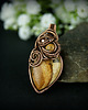wisiory Jaspis krajobrazowy wisiorek wire wrapping 6